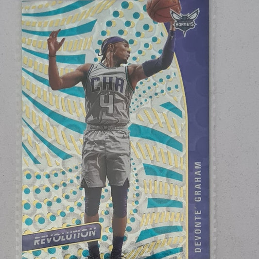 Devonte Graham 2020-21 Panini Revolution Groove variant #44 NBA Basketball Charlotte Hornets excellent Sleeved