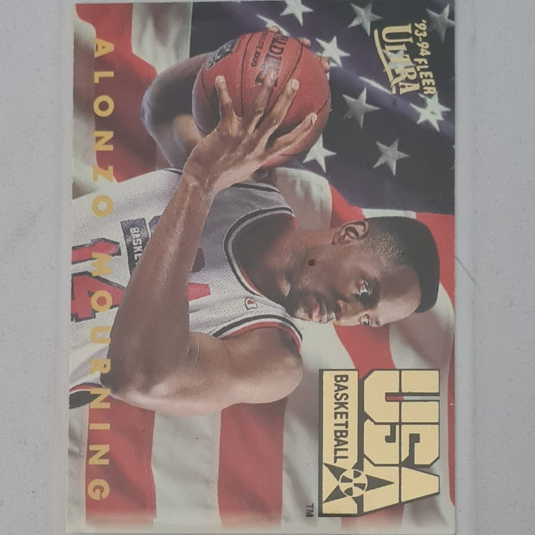 Alonzo Mourning 1994 Fleer 93-94 USA Basketball NBA  #367 NBA Basketball Excellent sleeved