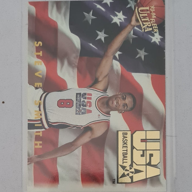 Steve Smith 1994 Fleer 93-94 USA Basketball NBA  #369 NBA Basketball Excellent sleeved