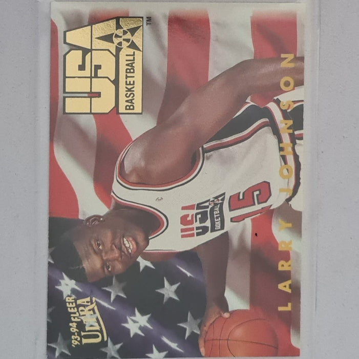 Larry Johnson 1994 Fleer 93-94 USA Basketball NBA  #364 NBA Basketball Excellent sleeved