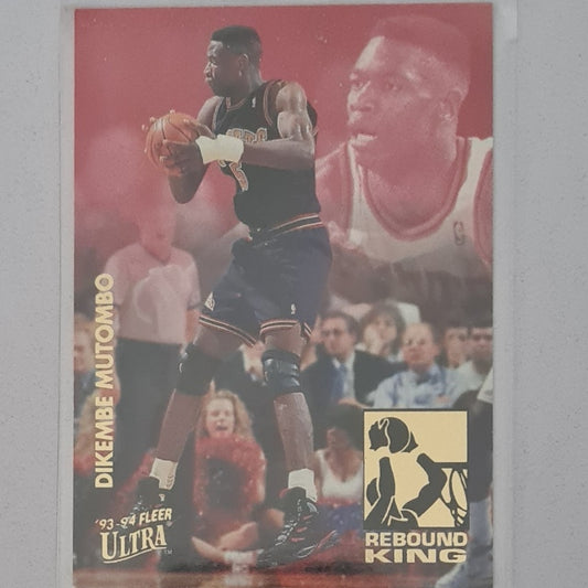 Dikembe Mutombo 1993 Fleer Ultra 93-94 Rebound King 6 of 10 NBA Basketball Denver Nuggets Excellent Sleeved