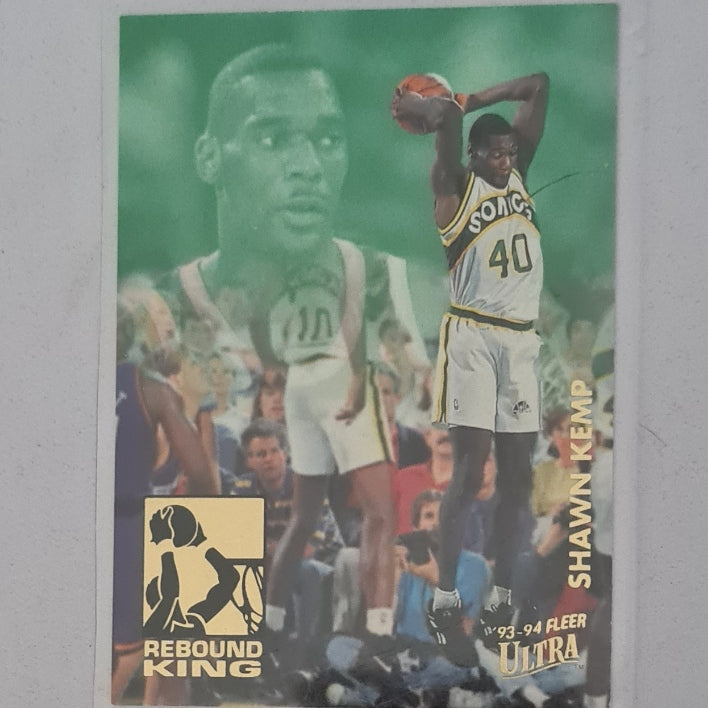 Shawn Kemp 1993 Fleer Ultra 93-94 Rebound King 3 of 10 NBA Basketball Seattle Super Sonics Excellent Sleeved