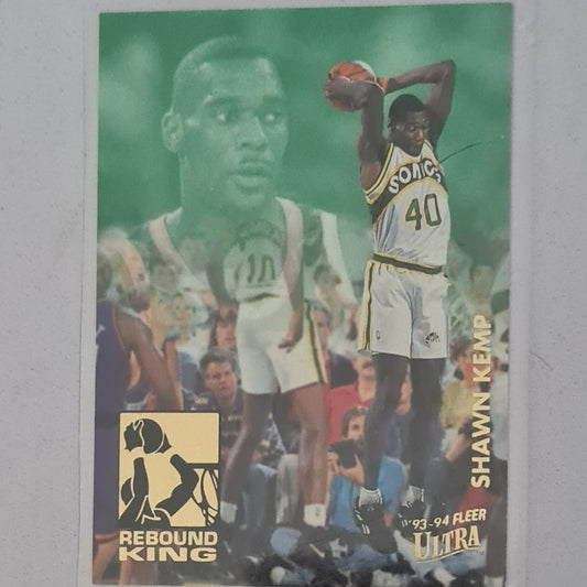 Shawn Kemp 1993 Fleer Ultra 93-94 Rebound King 3 of 10 NBA Basketball Seattle Super Sonics Excellent Sleeved