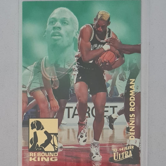 Dennis Rodman 1993 Fleer Ultra 93-94 Rebound King 10 of 10 NBA Basketball San Antonio Spurs Excellent Sleeved