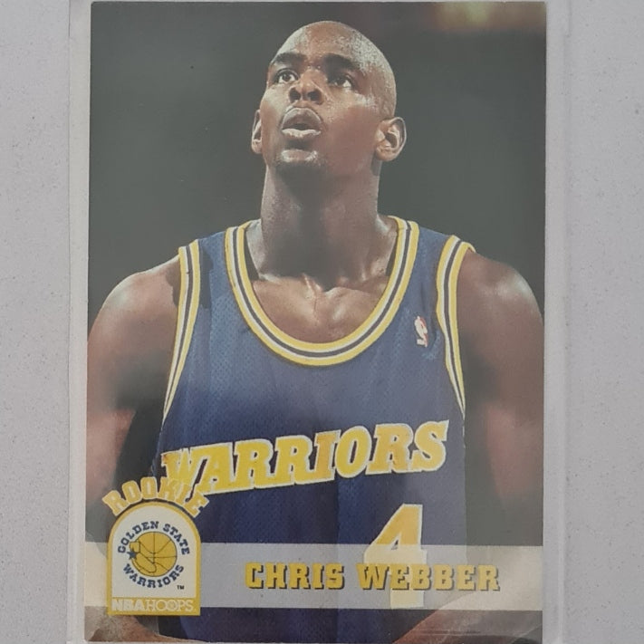 Chris Webber 1994 Skybox NBA Hoops Rookie RC #341 NBA Basketball golden state warriors Excellent Sleeved