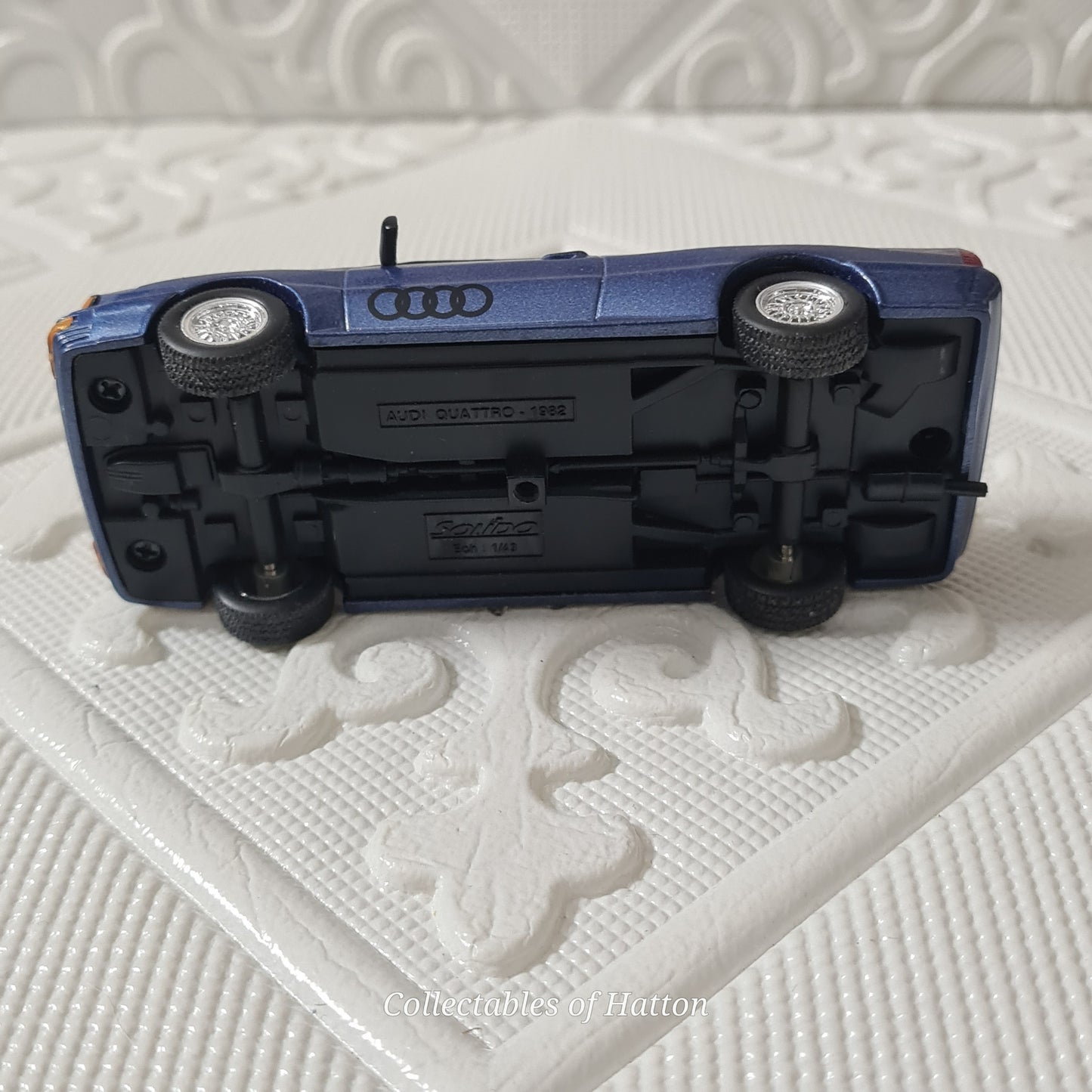 Solido 1:43 Audi Quattro 1982 blue road car loose excellent