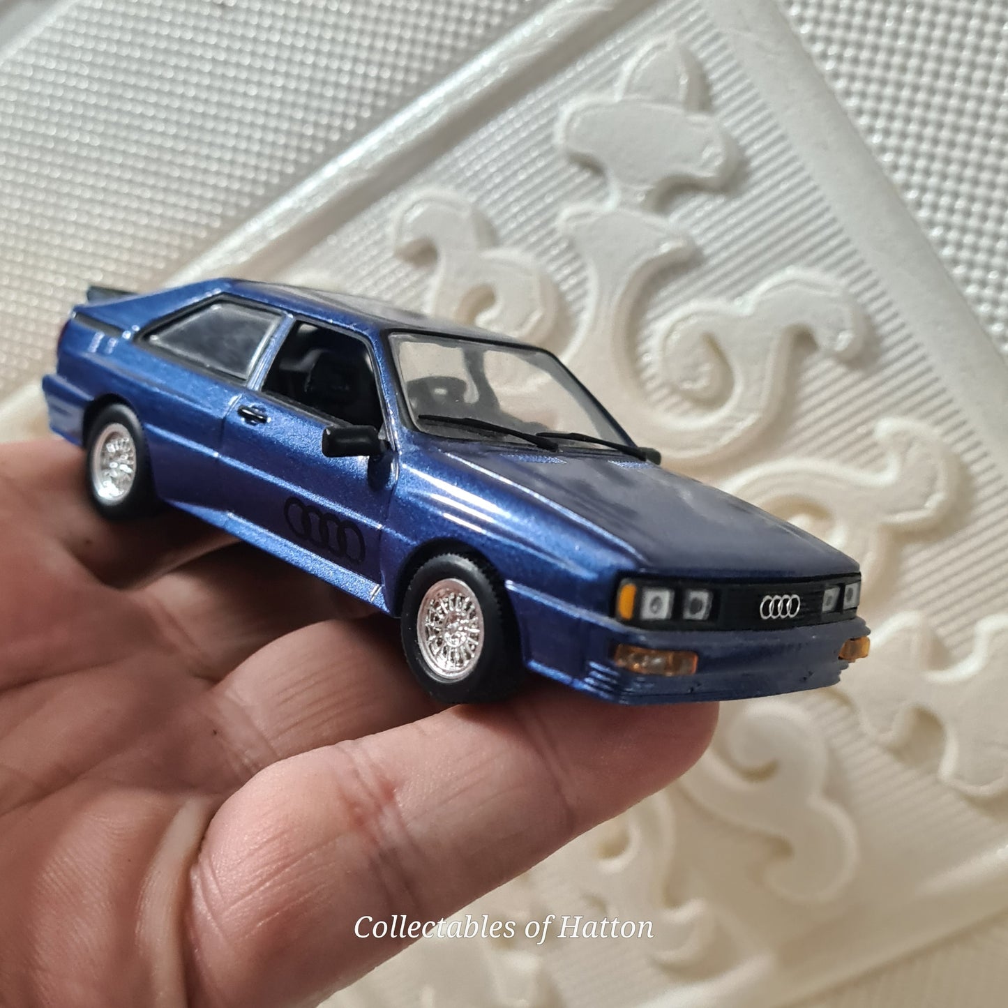 Solido 1:43 Audi Quattro 1982 blue road car loose excellent