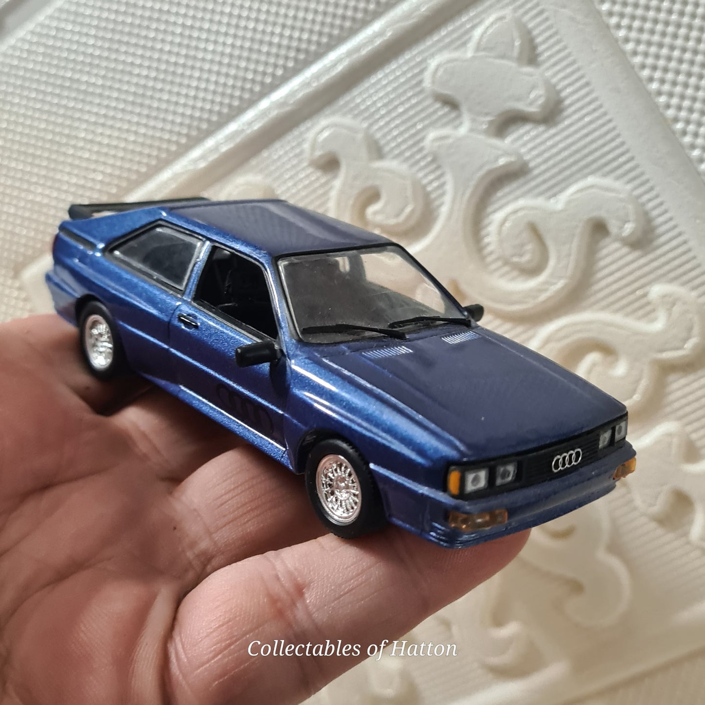 Solido 1:43 Audi Quattro 1982 blue road car loose excellent