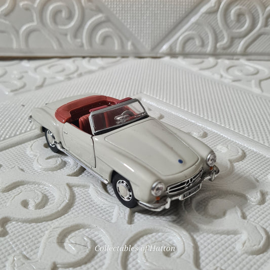 Schuco 1:43 Mercedes-Benz 190sl roadster cabriolet white loose excellent