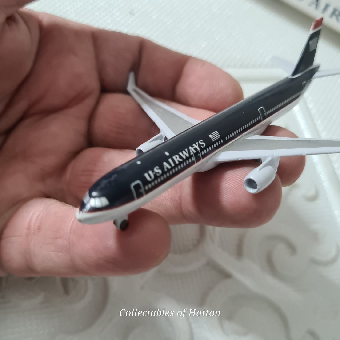 Schabak 1:600 Airbus A 330 U.S Airways  livery diecast plane boxed vgc