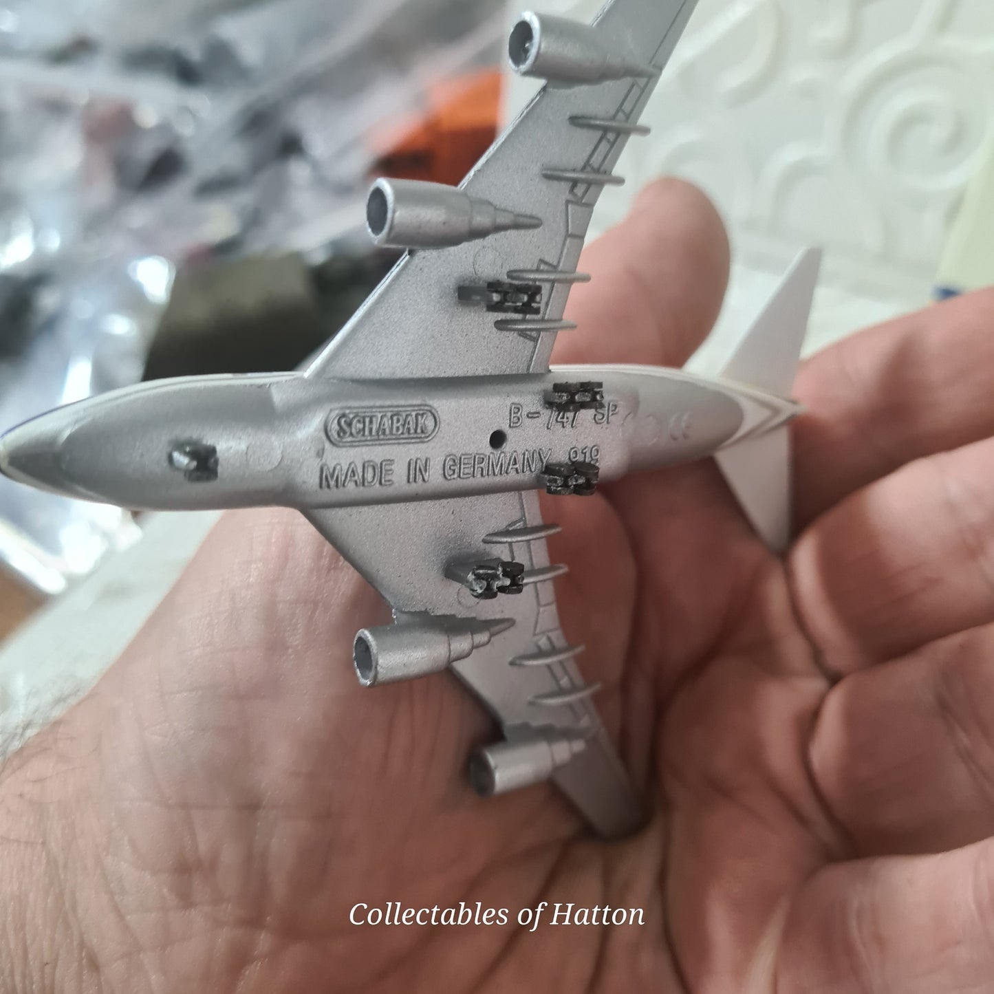 Schabak 1:600 Boeing 747-SP Air Namibia diecast plane boxed made in Germany VGC