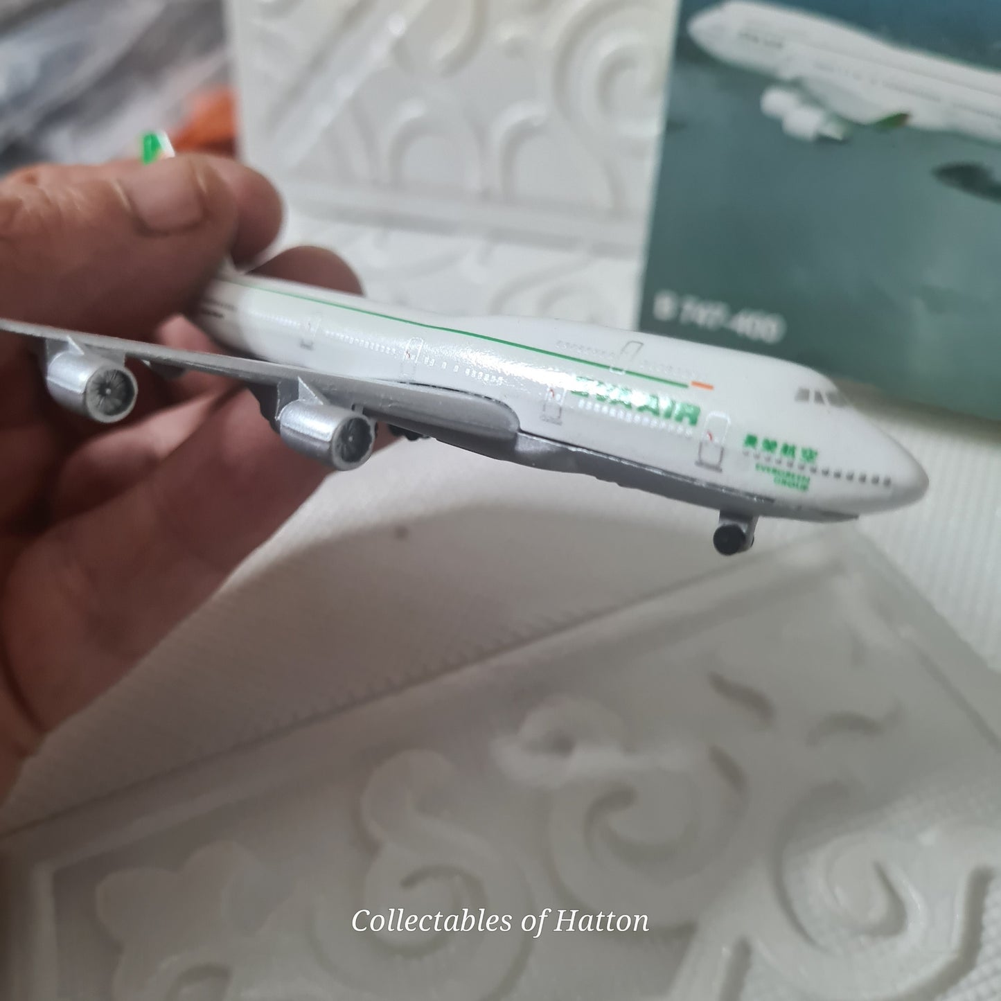 Schabak 1:600 Boeing 747-400 EVA Air diecast plane boxed made in Germany VGC