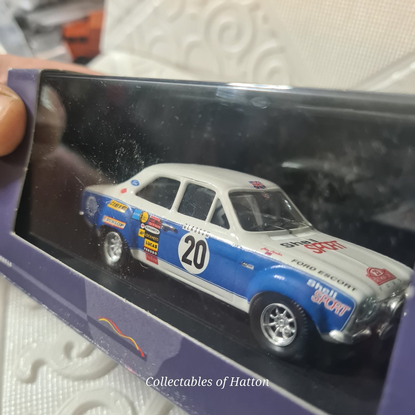 Trofeu 1:43 Ford Escort 1600 Rs H.Mikkola Monte Carlo 1973 Blue White boxed very good