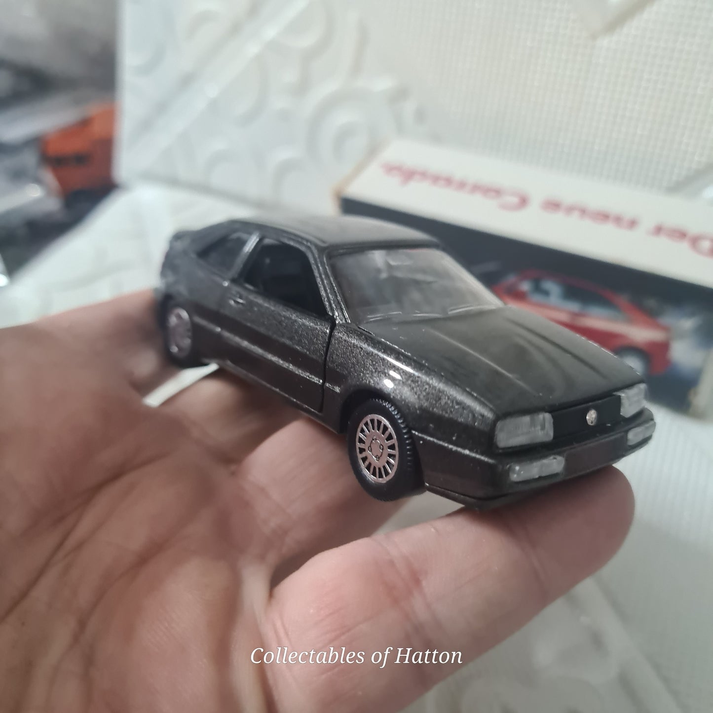 Schabak 1:43 VW Volkwagen Corrado dark grey dealership diecast boxed model made in Germany
