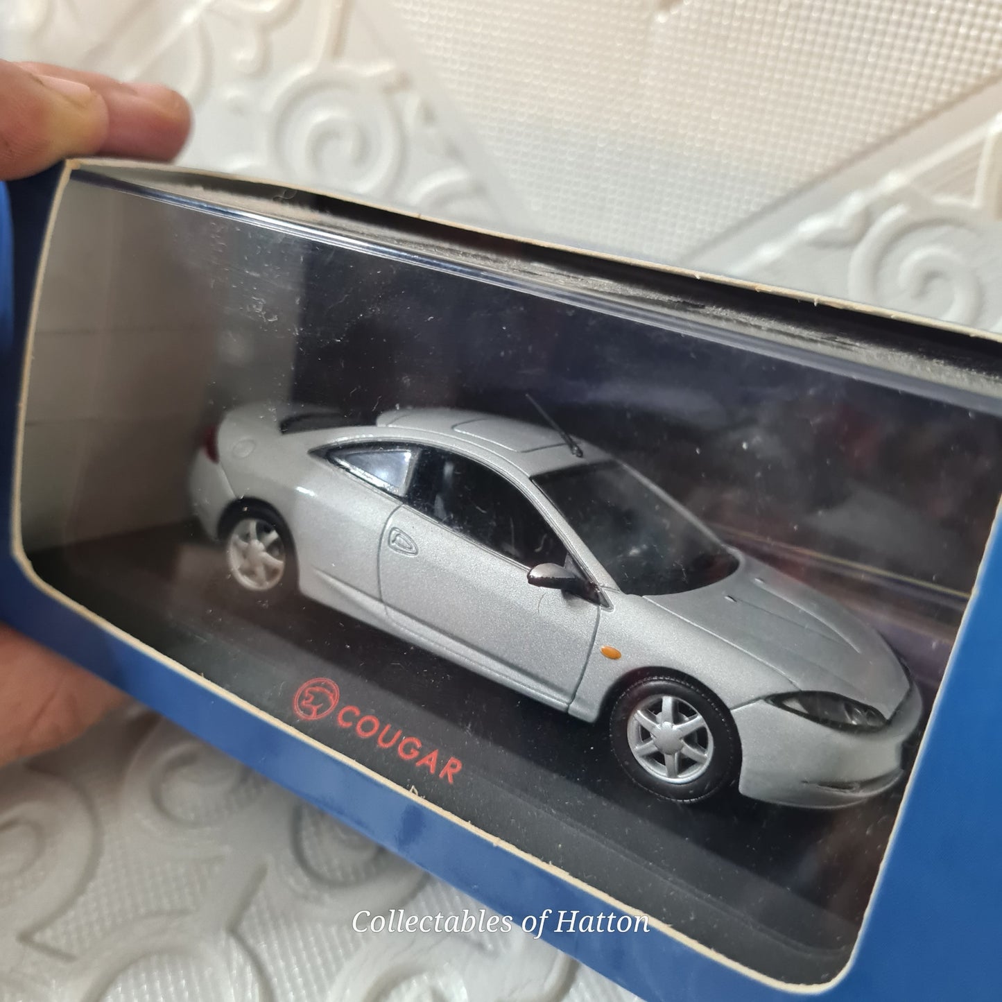 Minichamps 1:43 Ford Cougar rare dealership issue silver boxed German issue