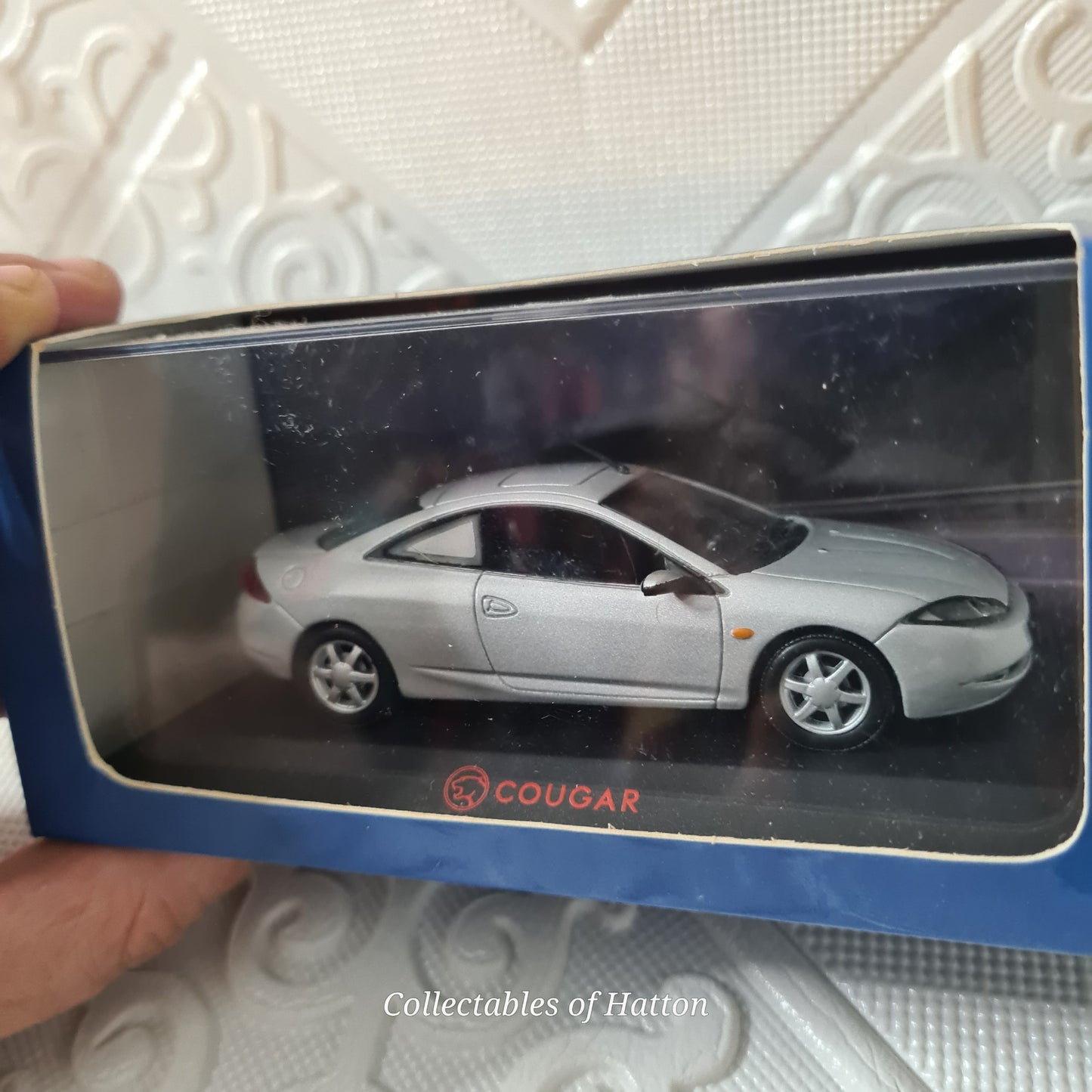 Minichamps 1:43 Ford Cougar rare dealership issue silver boxed German issue