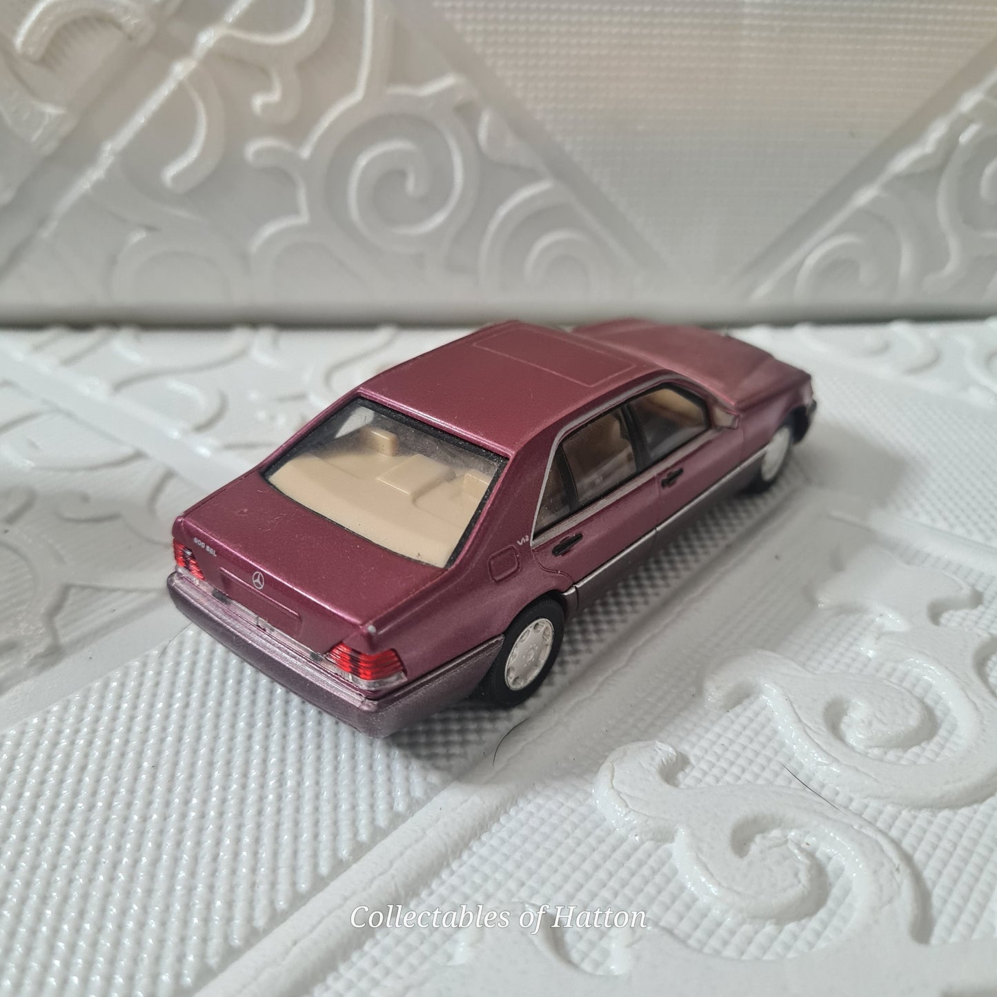 Herpa 1:43 Diecast Mercedes-Benz 600 SEL Plum 2 tone loose unboxed Excellent example