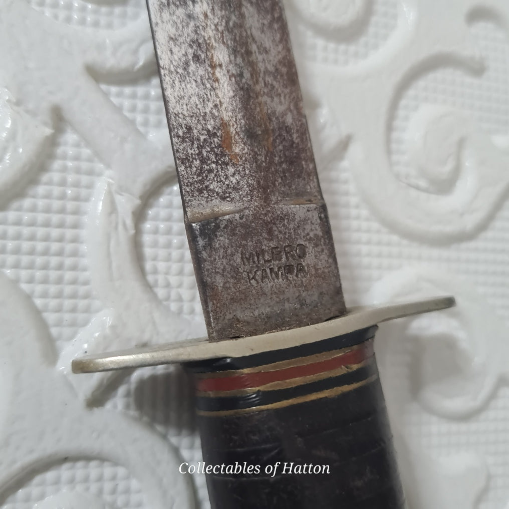 Milbro Kampa WW2 Era Commando Knife as found will clean nicely