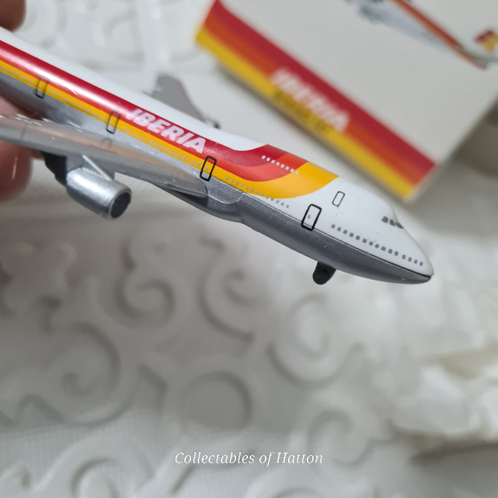 Schabak 1:600 Boeing 747-200 Iberia diecast plane boxed made in Germany VGC
