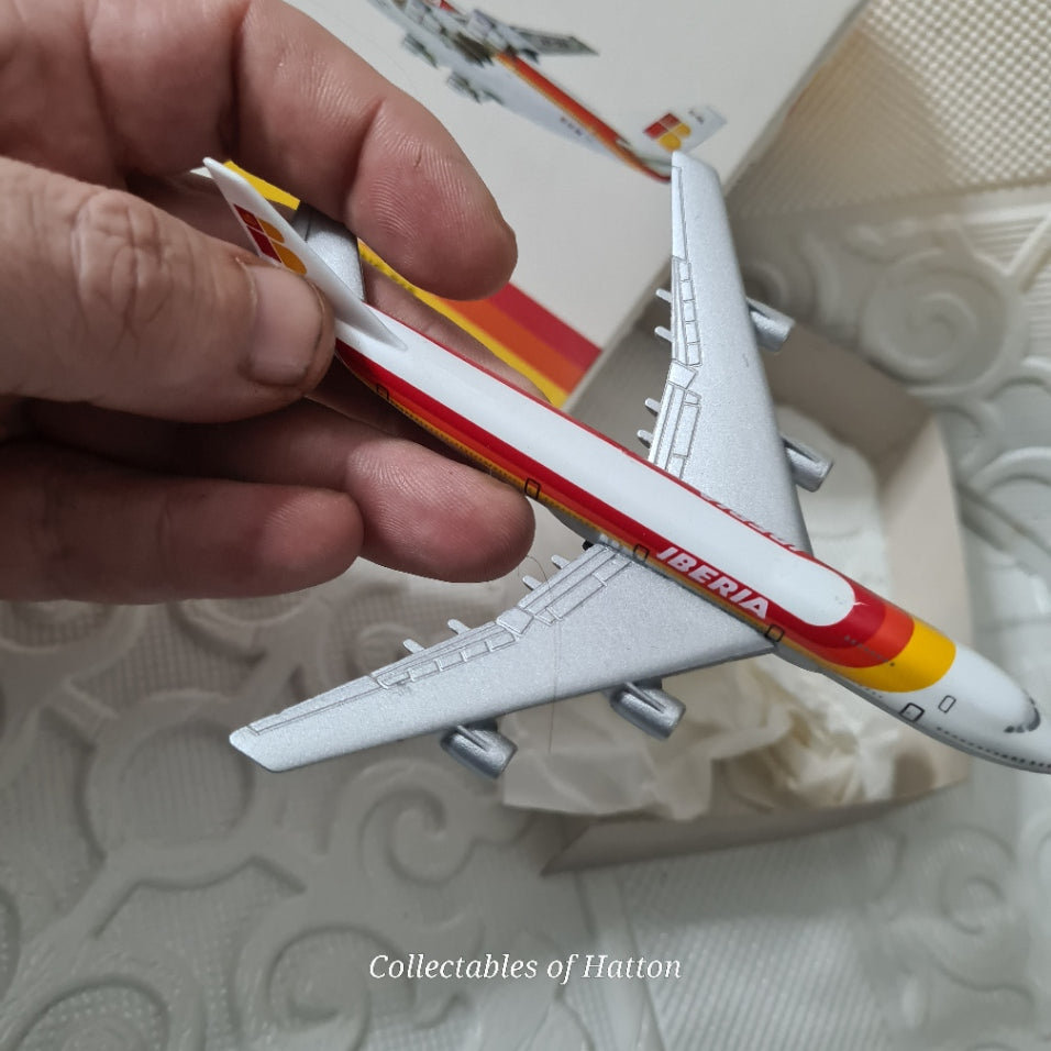 Schabak 1:600 Boeing 747-200 Iberia diecast plane boxed made in Germany VGC