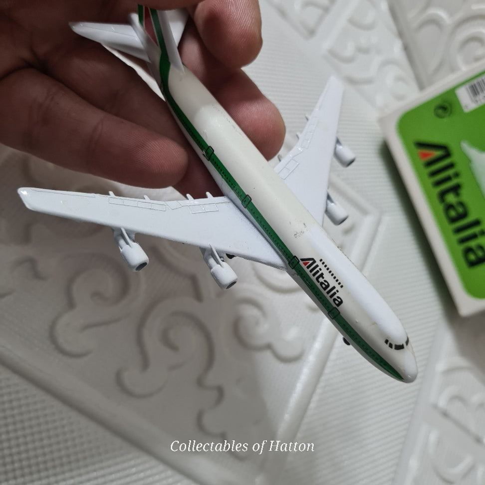 Schabak 1:600 Boeing 747 Jumbo prima Alitalia diecast plane boxed made in Germany light wear 901/15