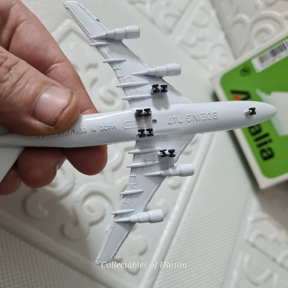 Schabak 1:600 Boeing 747 Jumbo prima Alitalia diecast plane boxed made in Germany light wear 901/15