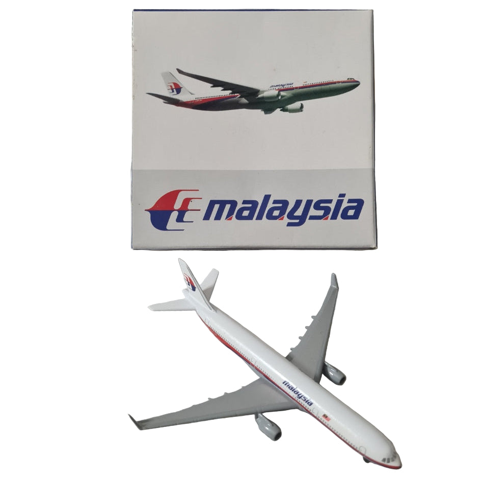 Schabak 1:600 Airbus A-330 Malaysia diecast plane boxed made in Germany excellent 954/65