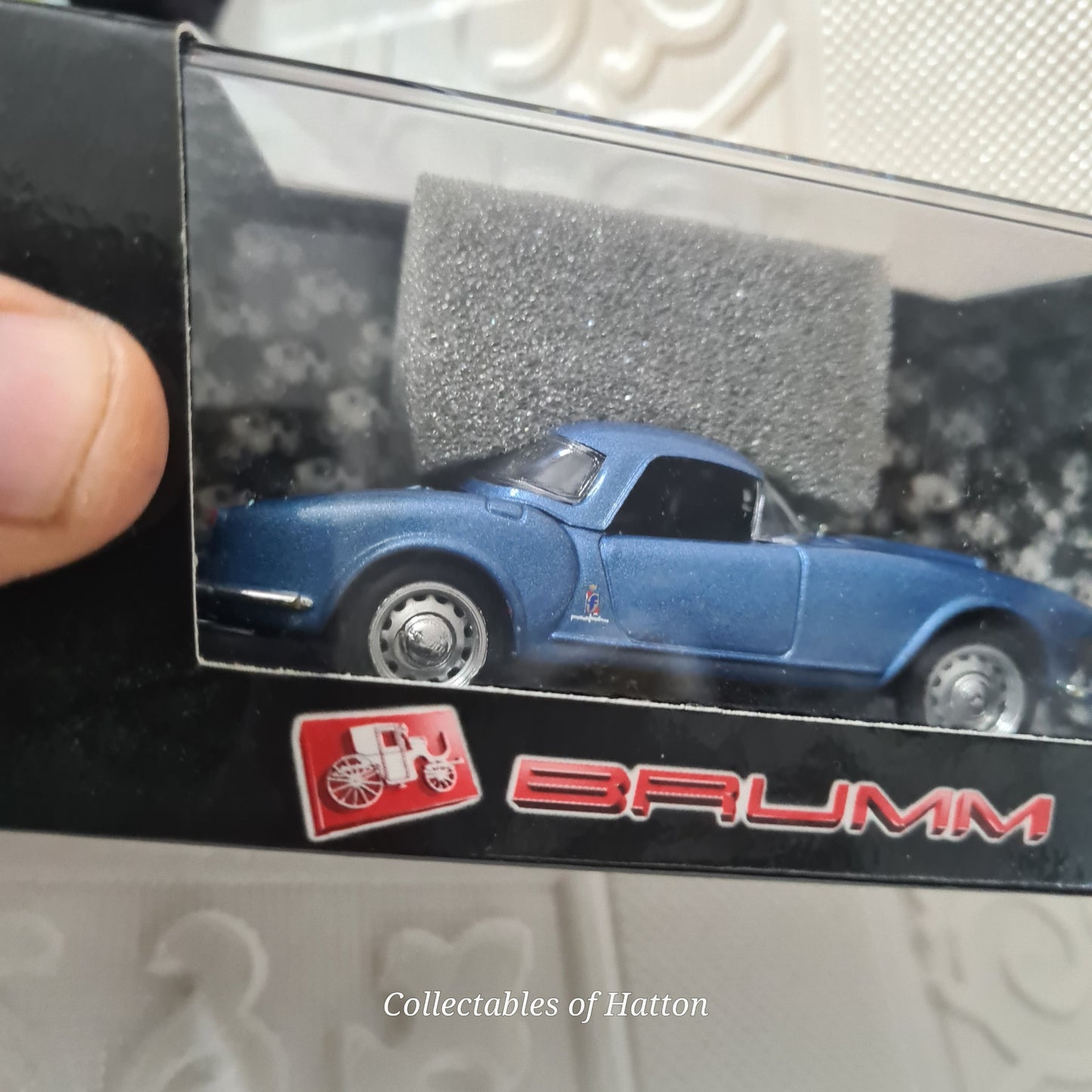 Brumm 1:43 R315-03 Lancia B24 Hard Top 1955 metallic blue mint boxed