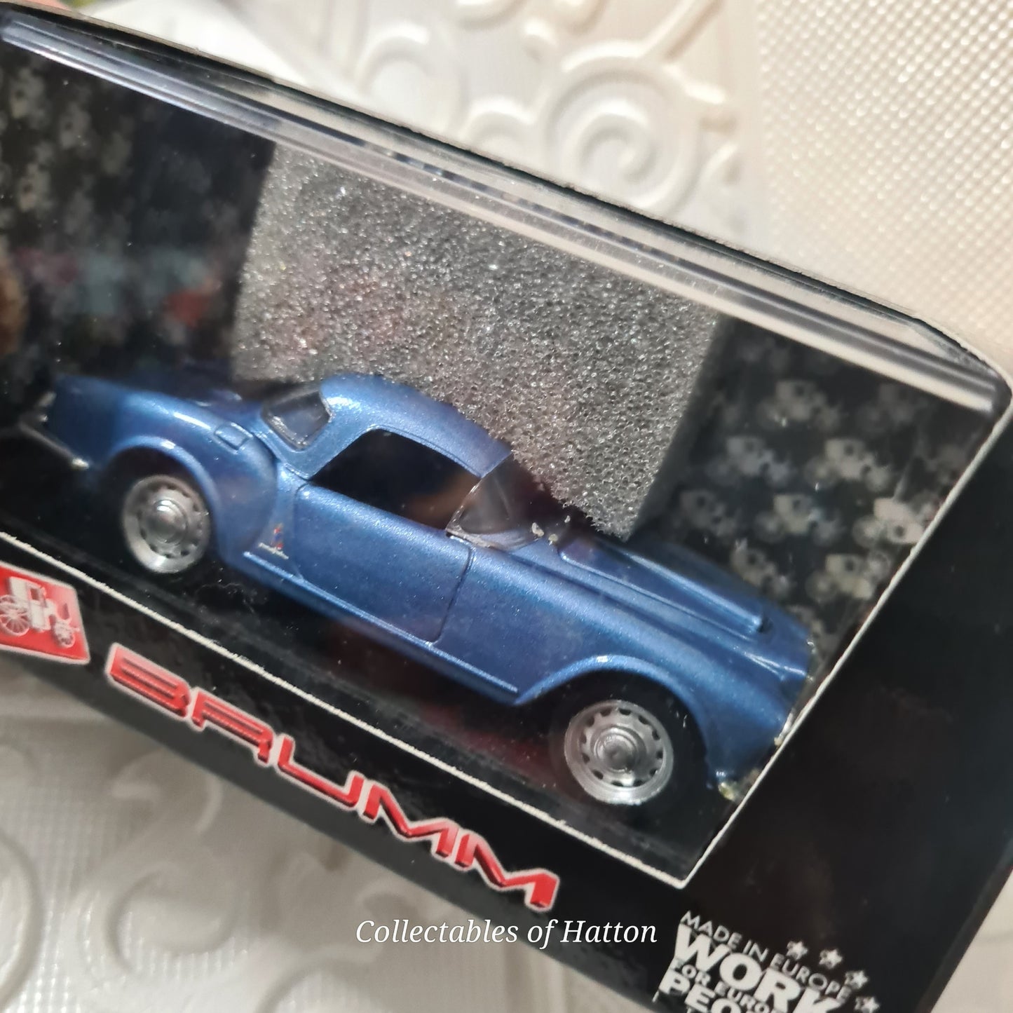 Brumm 1:43 R315-03 Lancia B24 Hard Top 1955 metallic blue mint boxed