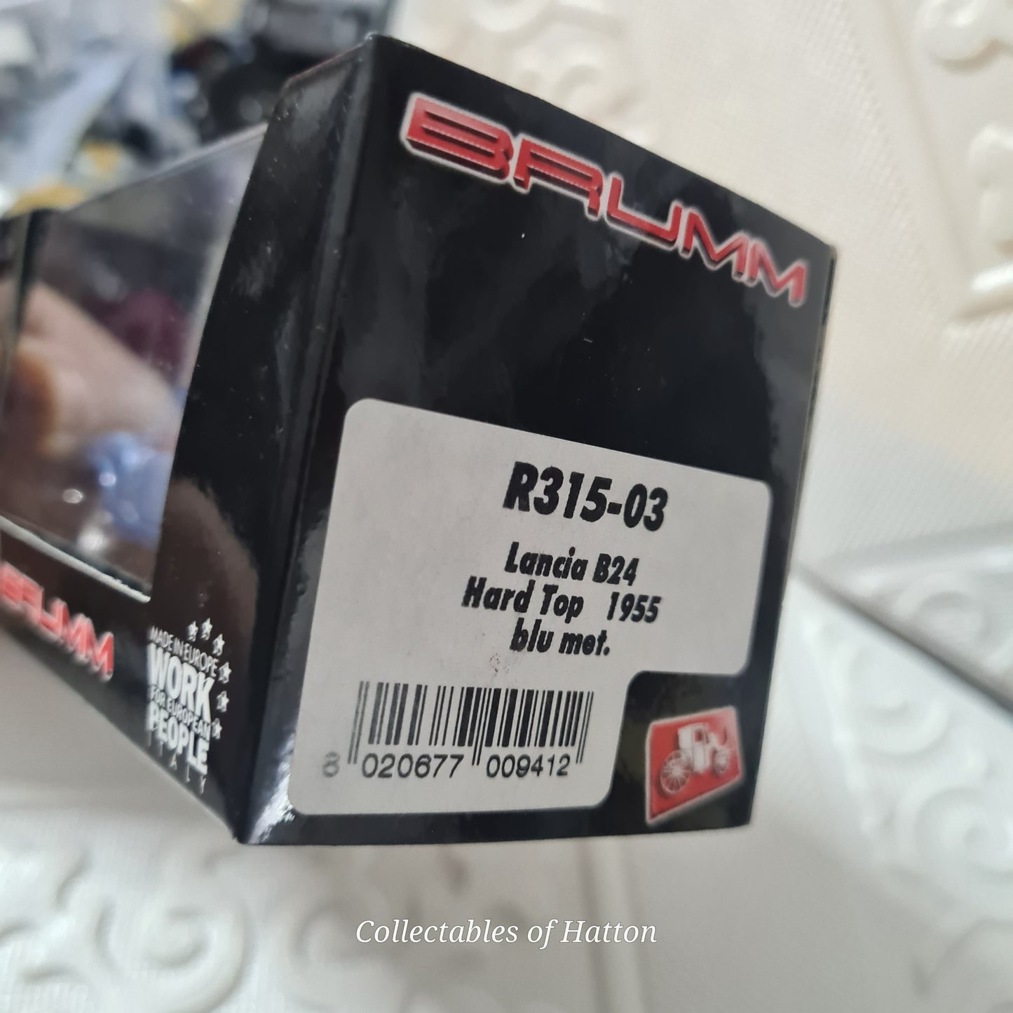 Brumm 1:43 R315-03 Lancia B24 Hard Top 1955 metallic blue mint boxed
