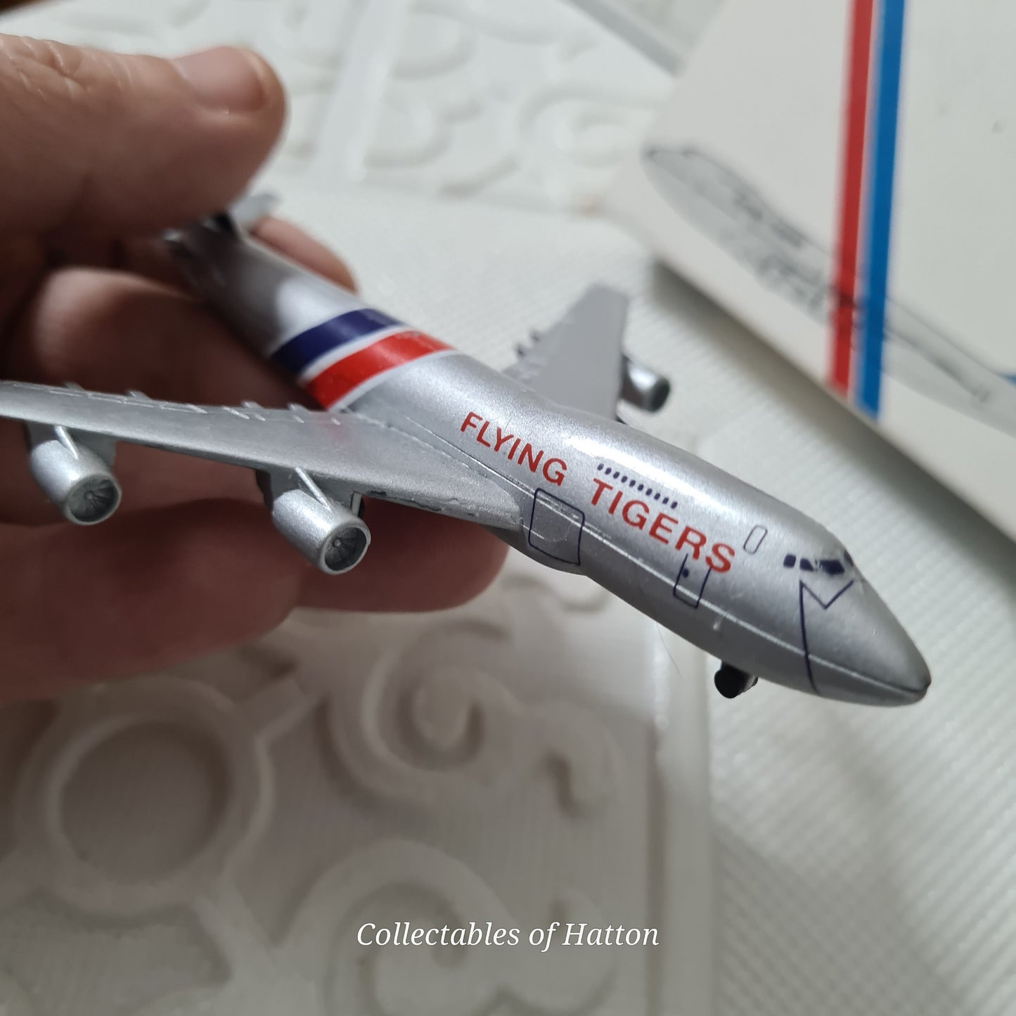 Schabak 1:600 Boeing 747-F Flying Tigers diecast plane boxed made in Germany excellent + 901/54