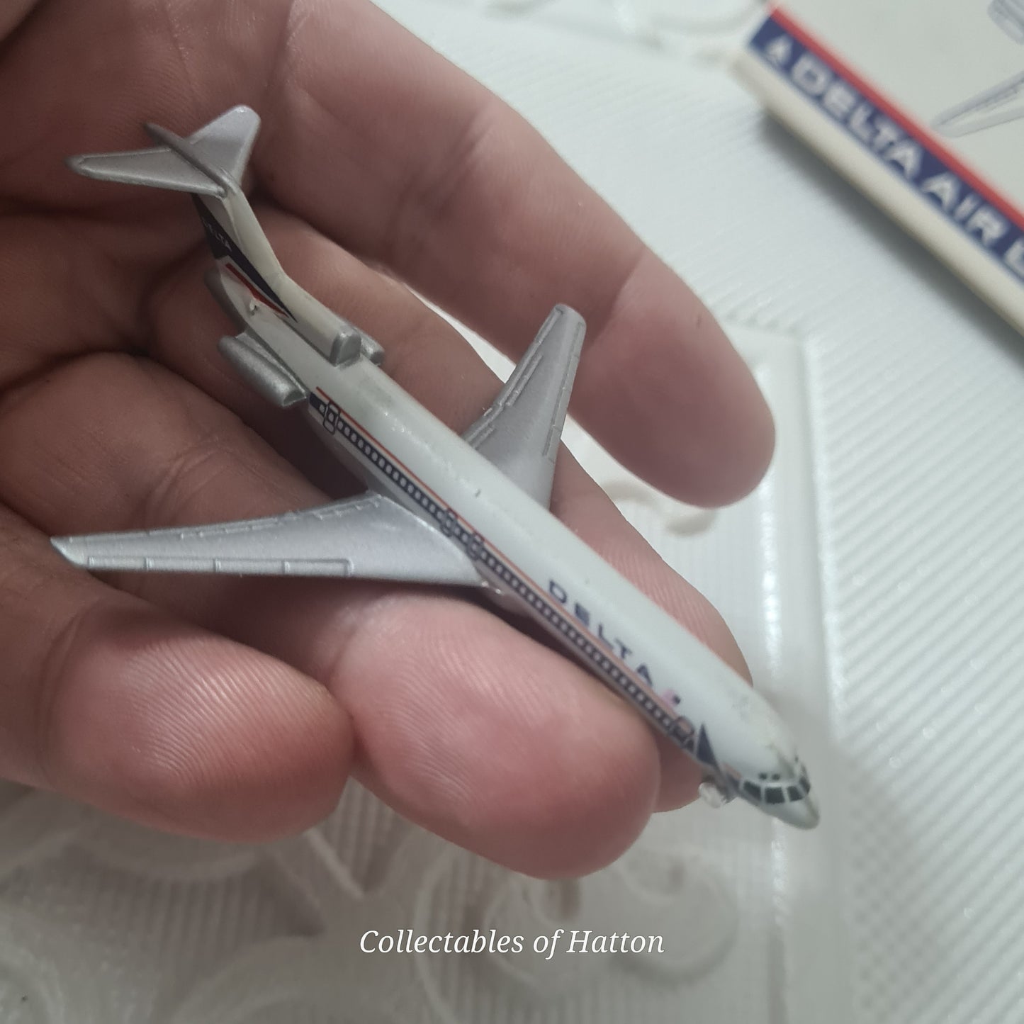 Schabak 1:600 Boeing 727 Delta Airlines diecast plane boxed made in Germany Excellent 906/21