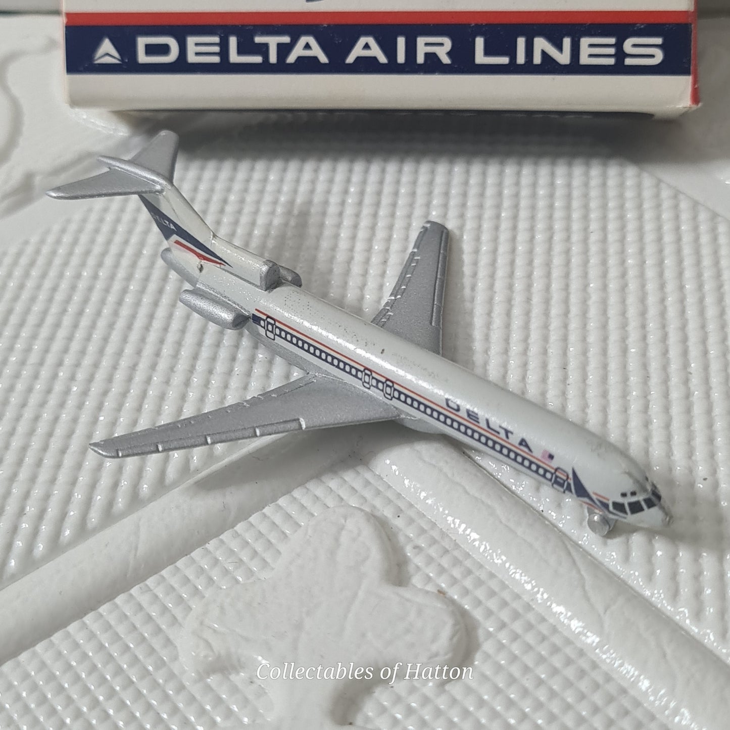 Schabak 1:600 Boeing 727 Delta Airlines diecast plane boxed made in Germany good + 906/21