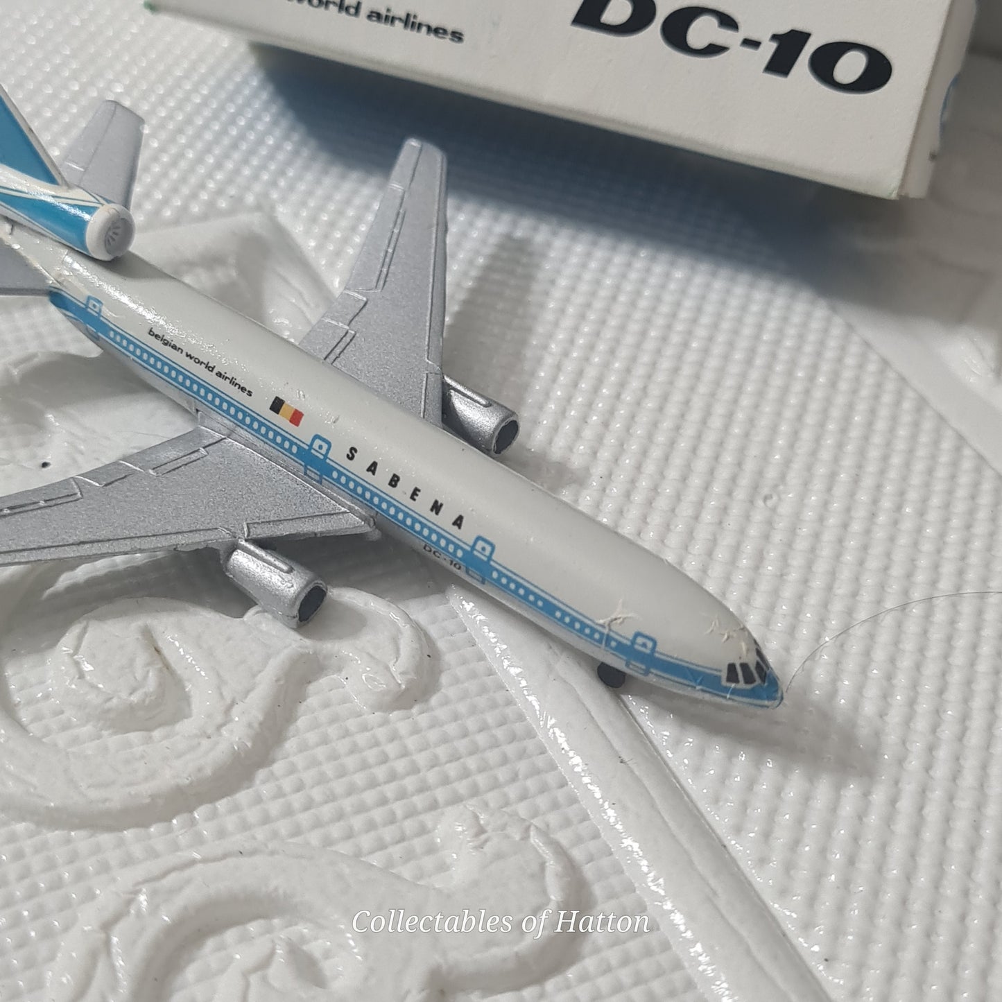 Schabak 1:600 DC-10 Sabena Belgian Airlines diecast plane boxed made in Germany boxed 902/6