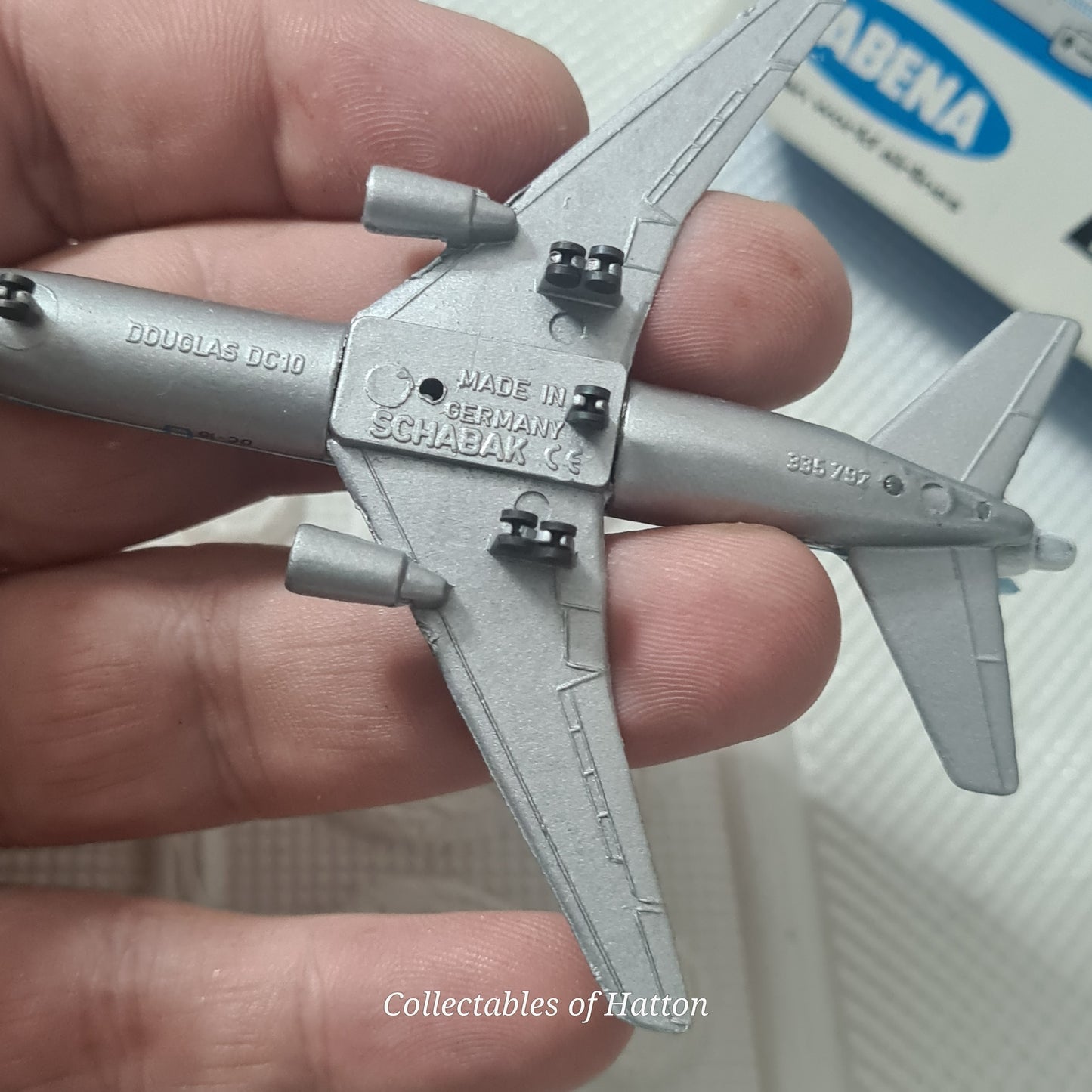 Schabak 1:600 DC-10 Sabena Belgian Airlines diecast plane boxed made in Germany boxed 902/6