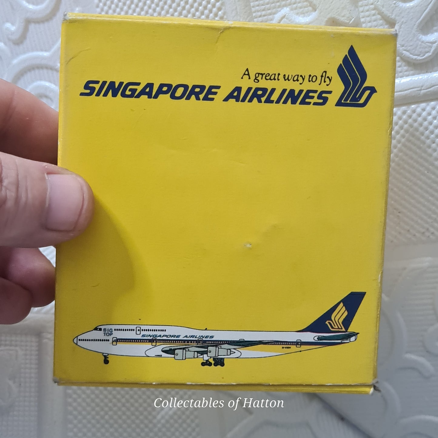 Schabak 1:600 Boeing 747-300 Singapore Airlines diecast plane boxed made in Germany boxed 901/51