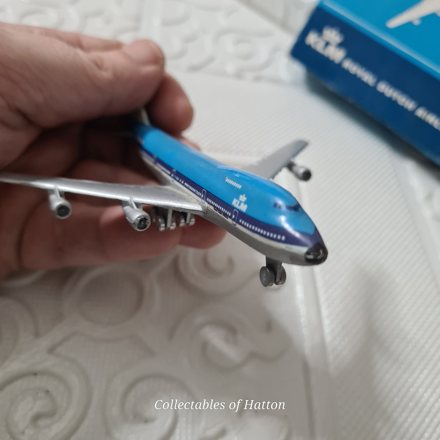 Schuco 1:600 Boeing 747 KLM Royal Dutch airlines diecast plane boxed made in Germany boxed 335/793