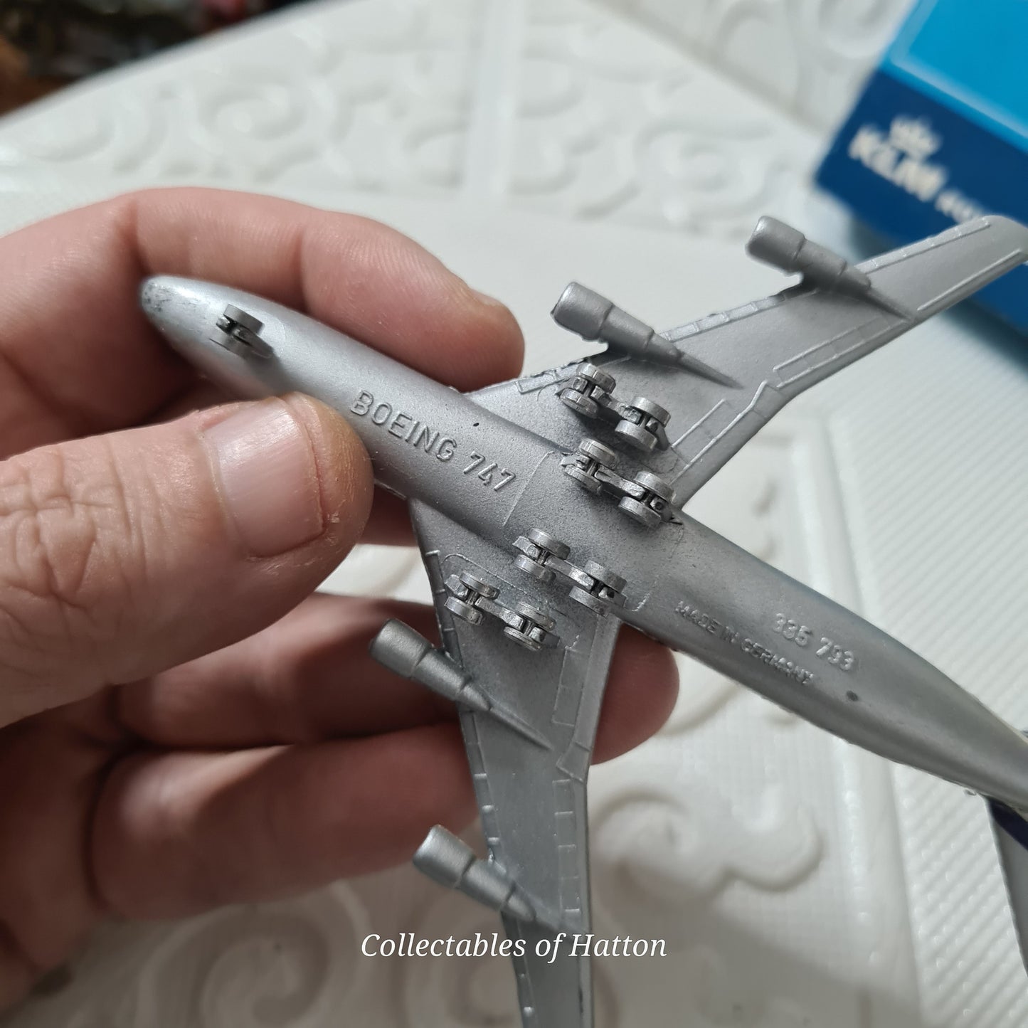 Schuco 1:600 Boeing 747 KLM Royal Dutch airlines diecast plane boxed made in Germany boxed 335/793