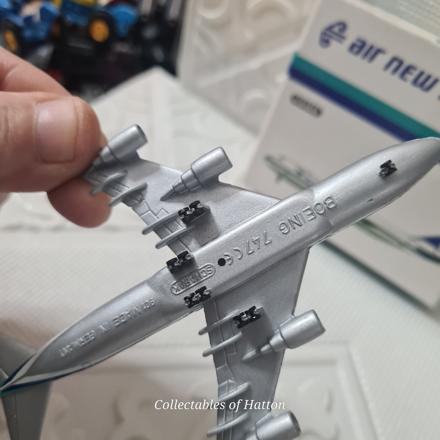 Schabak 1:600 Boeing 747-200 Air New Zealand diecast plane boxed made in Germany boxed 901/79