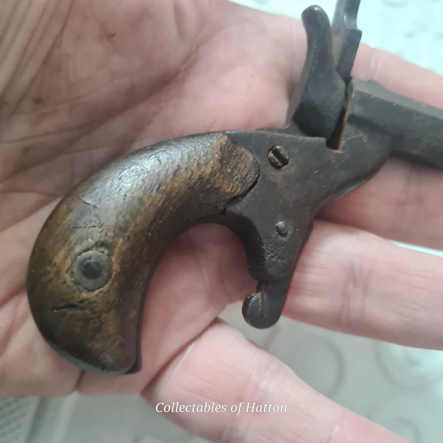 late 1800's Victorian postman's dog scarer pistol maker origin unknown