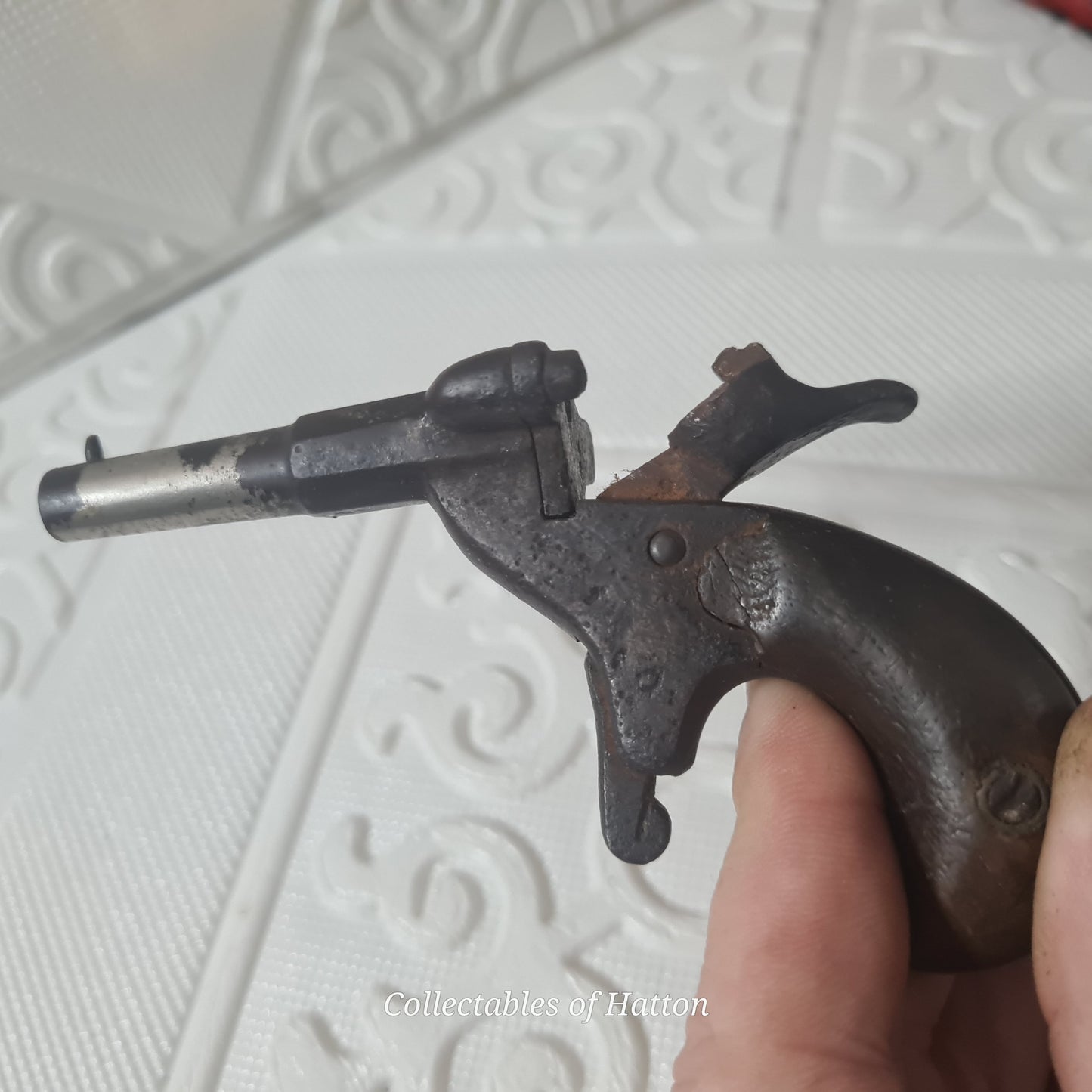 late 1800's Victorian postman's dog scarer pistol maker origin unknown