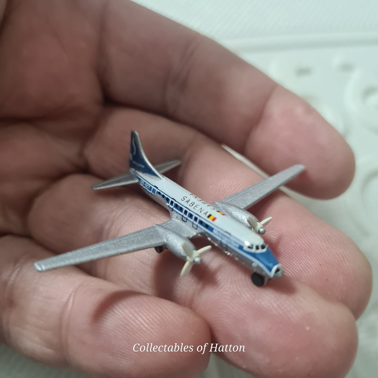 Schabak 1:600 Convair Metropolitan Sabena diecast plane boxed made in Germany boxed 933/6