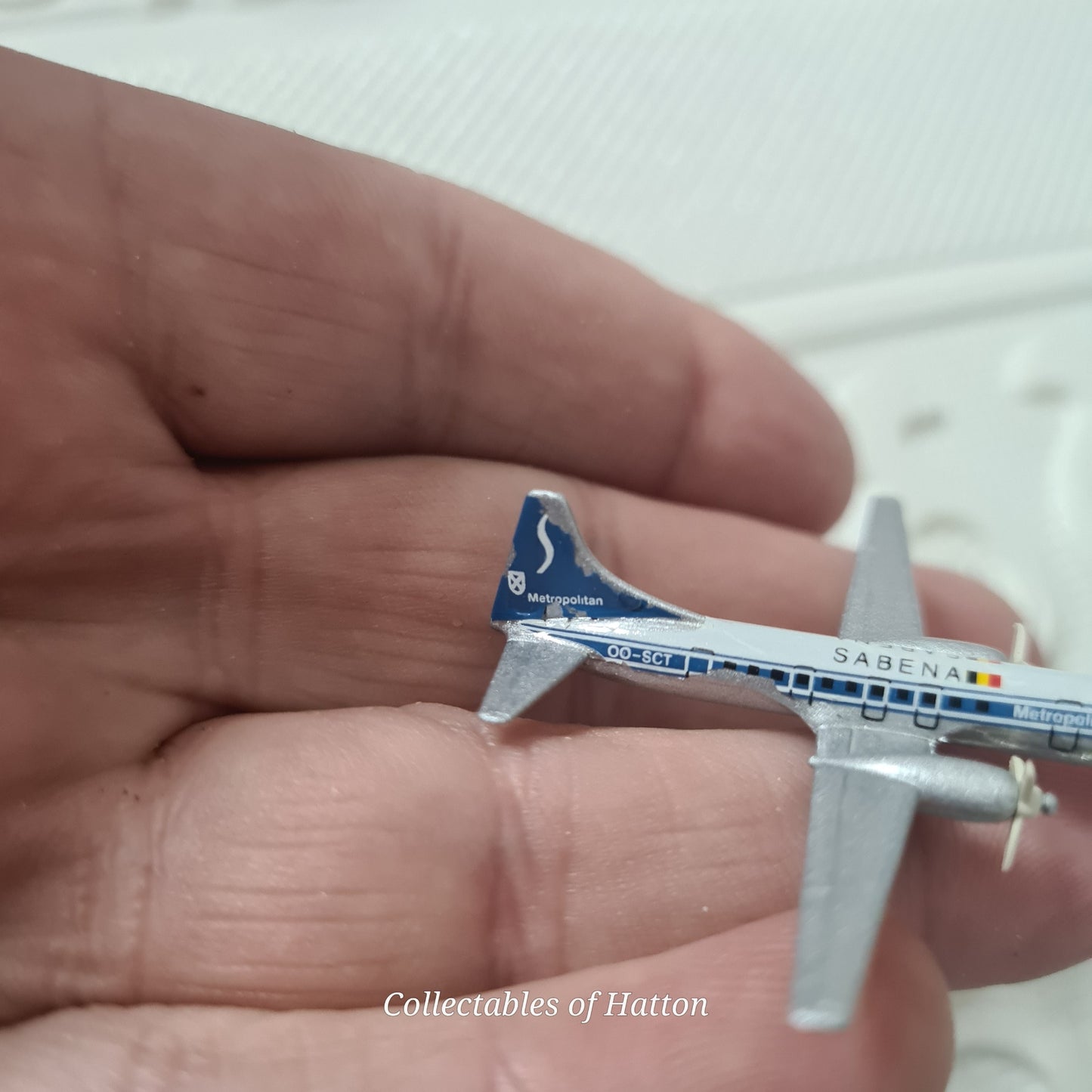 Schabak 1:600 Convair Metropolitan Sabena diecast plane boxed made in Germany boxed 933/6