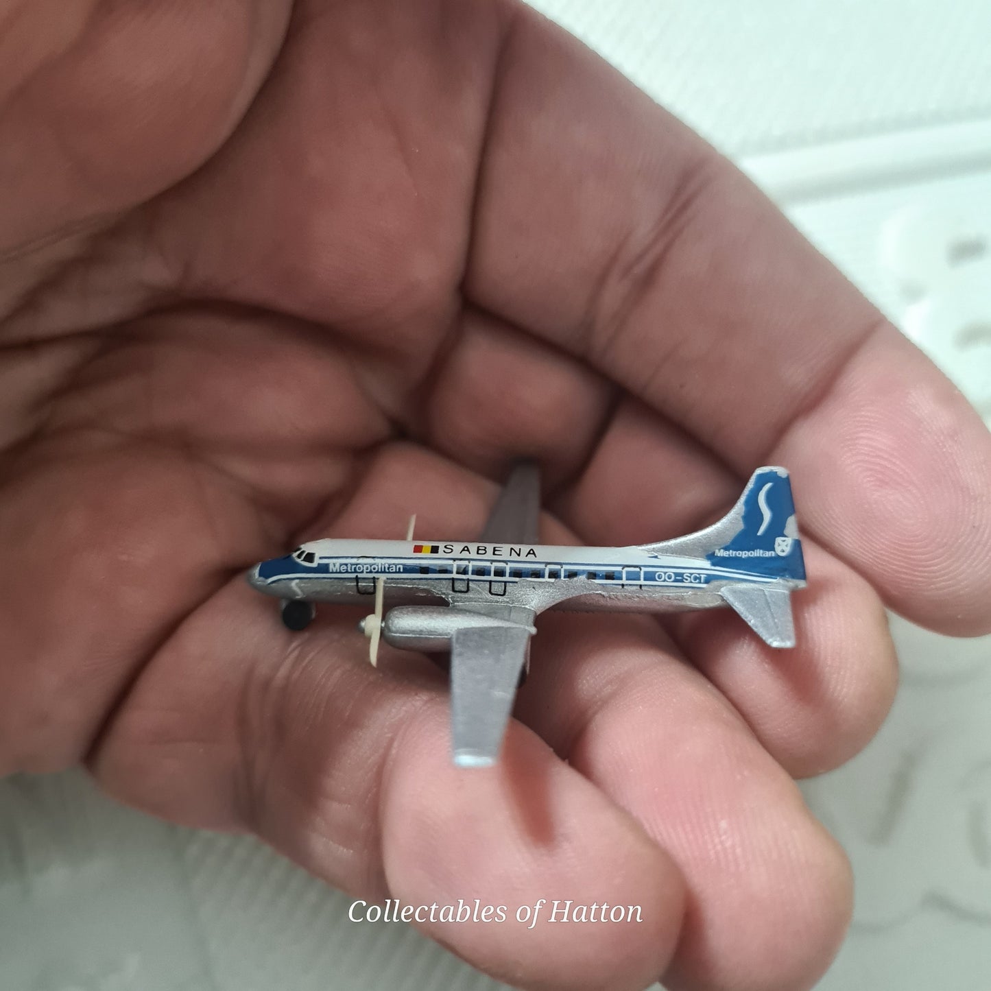 Schabak 1:600 Convair Metropolitan Sabena diecast plane boxed made in Germany boxed 933/6