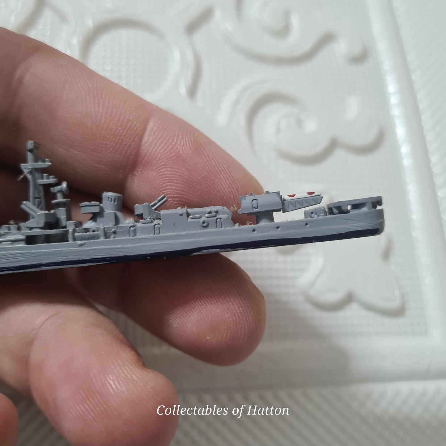 Hansa S89 1:1250 Waterline Krupny class battleship made in Germany metal model ship loose