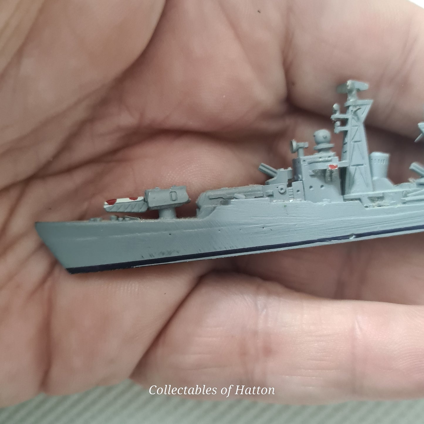 Hansa S89 1:1250 Waterline Krupny class battleship made in Germany metal model ship loose