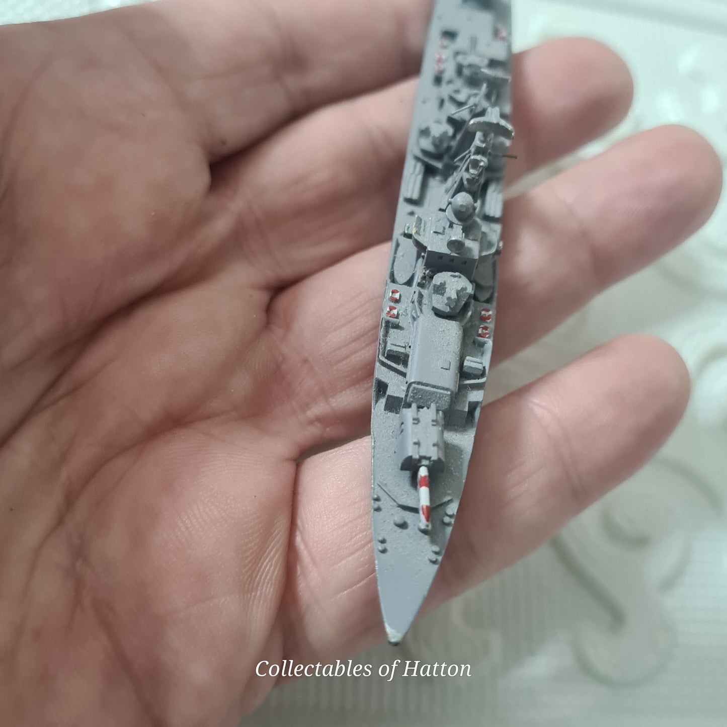 Hansa S89 1:1250 Waterline Krupny class battleship made in Germany metal model ship loose