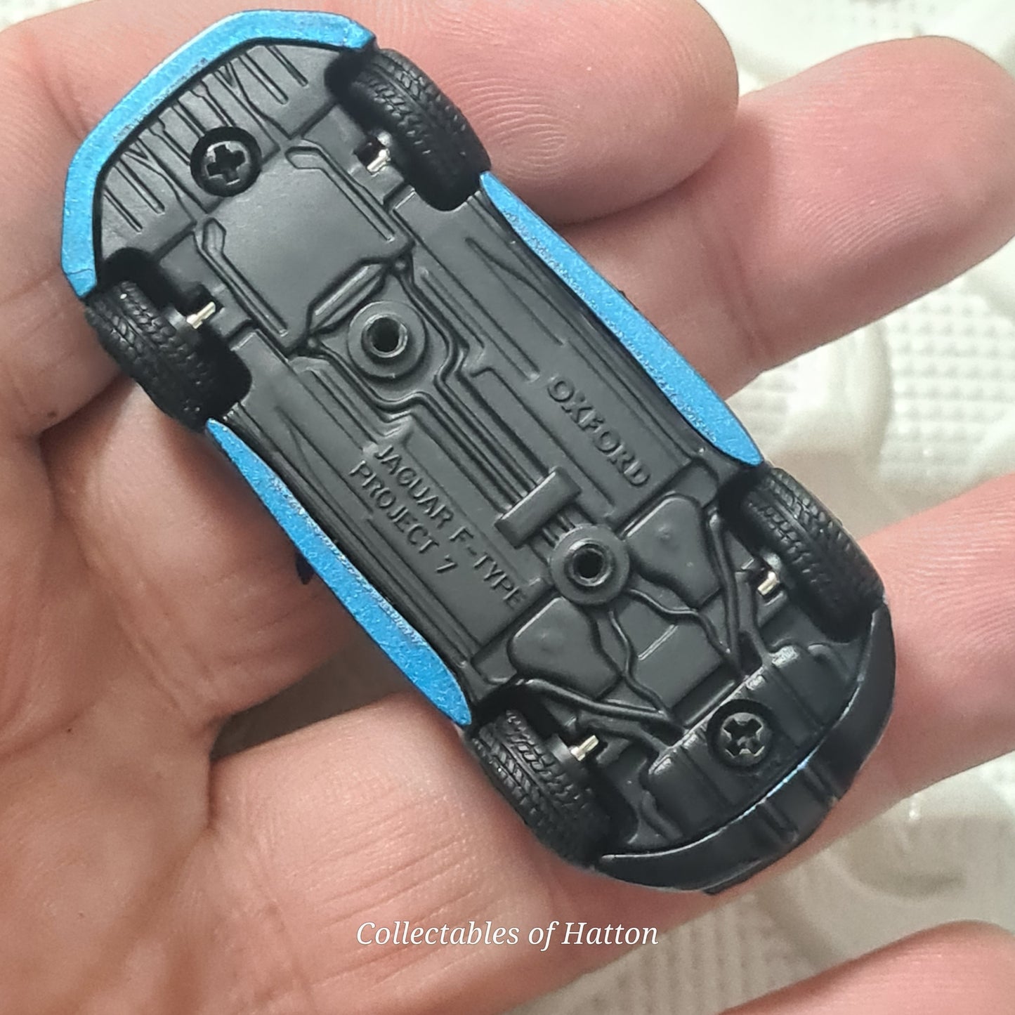 Oxford Diecast 1:76 Jaguar F-Type project met Blue diecast loose excellent