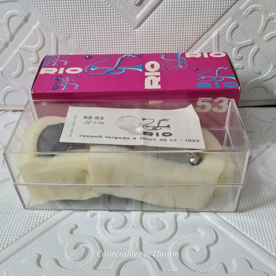 53 Rio 1:43 Renault 40 cv sport 1923 italian diecast perfect boxed retro model