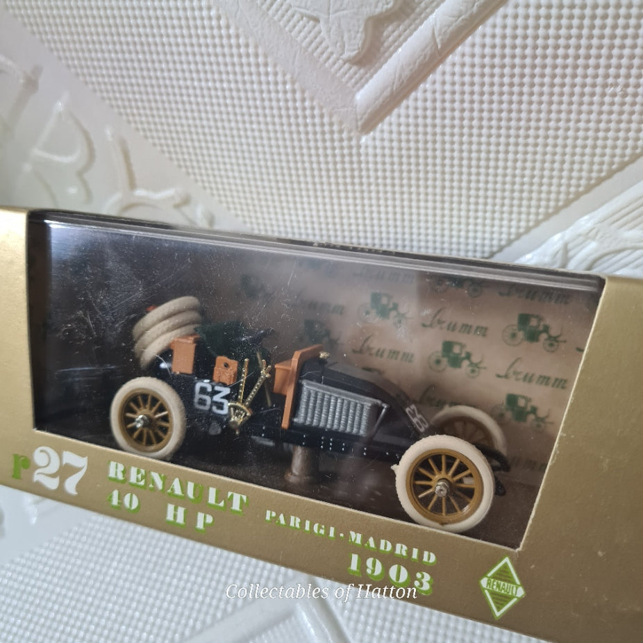 Brumm R27 Renault Parigi-Madrid 1903 racing car #63 diecast model perfect boxed made in Italy
